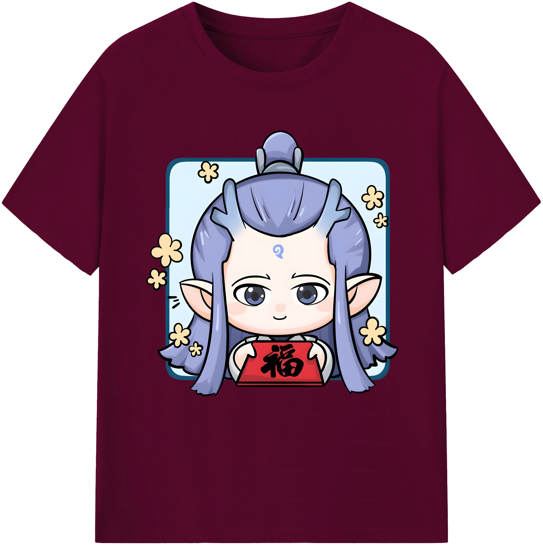 （画像用） Ne Zha 2 ナタ 魔童の大暴れ レディースカジュアルプリントTシャツ（綿100％）